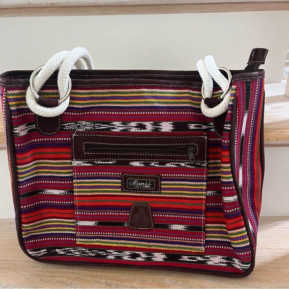 Mansi Authentic Handmade Guatemala Tikal Shoulder Bag NWOB - Picture 6 of 16